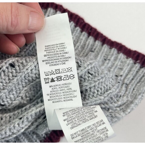 Harry Potter Gryffindor Ribbed Knit Pullover Sweater S Jumper Cosplay Quidditch - Picture 9 of 9